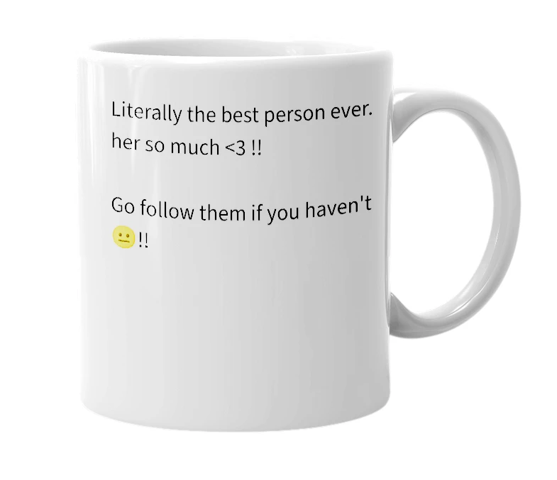 White mug with the definition of 'iizukusluvr'