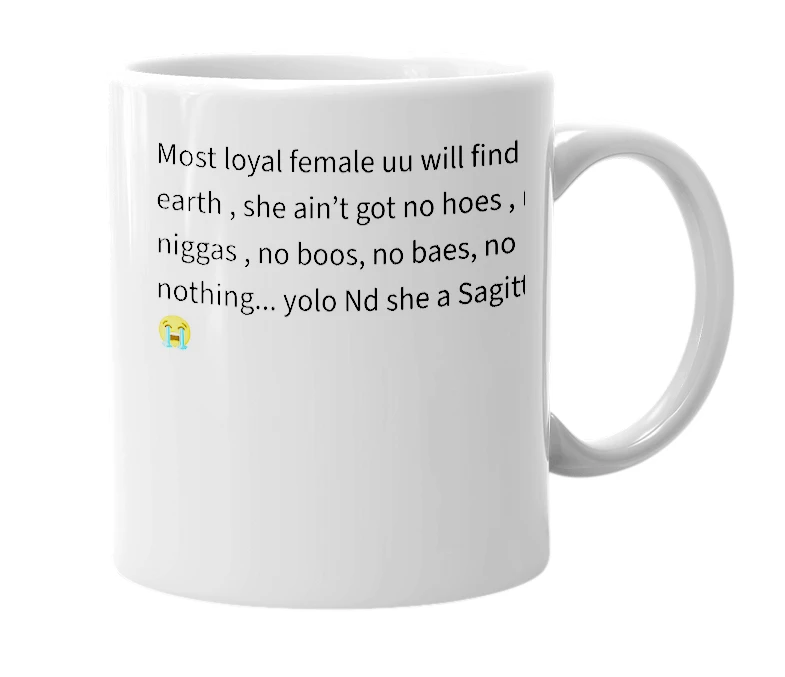 White mug with the definition of 'Sonii'