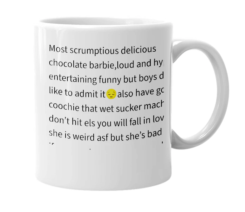 White mug with the definition of 'Tiaa'