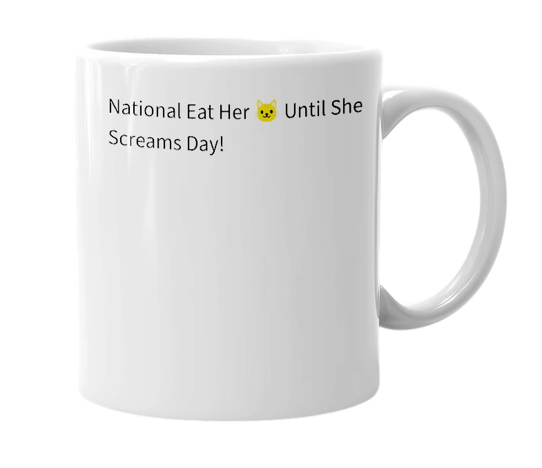 White mug with the definition of 'july 6th'
