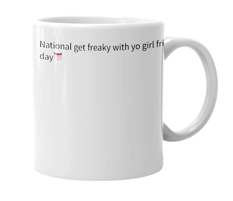 White mug with the definition of 'October 16'