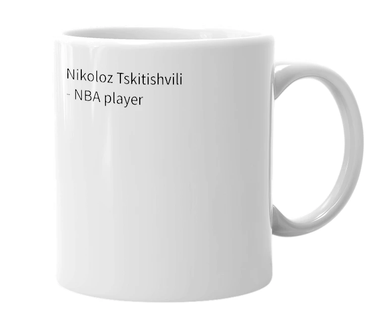 White mug with the definition of 'skita'