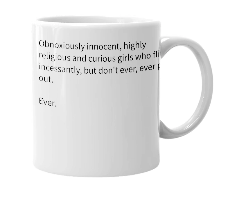 White mug with the definition of 'Jesus Beaver'