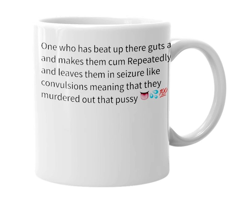 White mug with the definition of 'k187c'