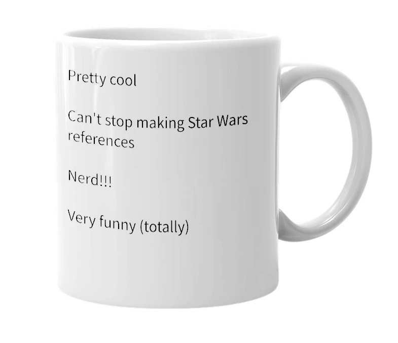 White mug with the definition of 'Toastr'
