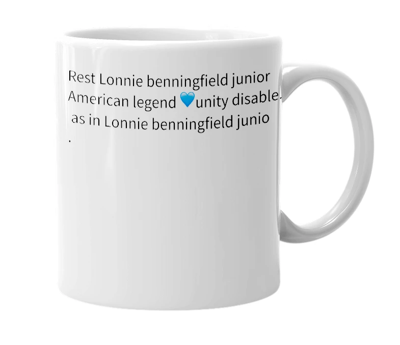 White mug with the definition of 'rELBJrALUD'