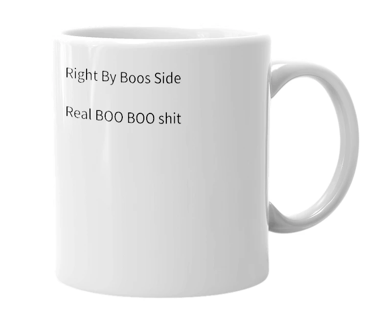 White mug with the definition of 'Rbbs'