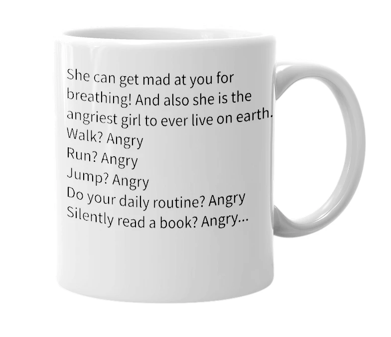 White mug with the definition of 'Sophia Marie Pangan'