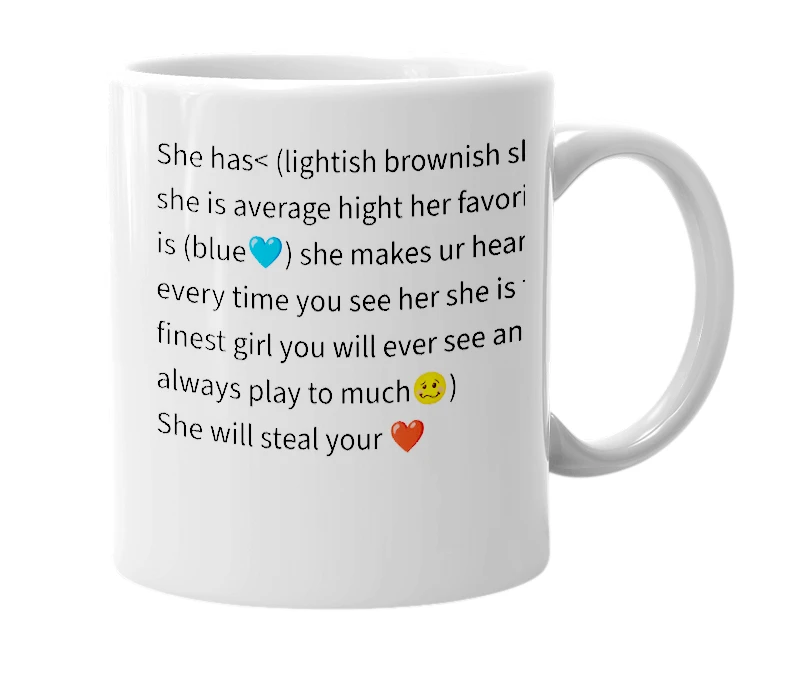 White mug with the definition of 'Aliscia'