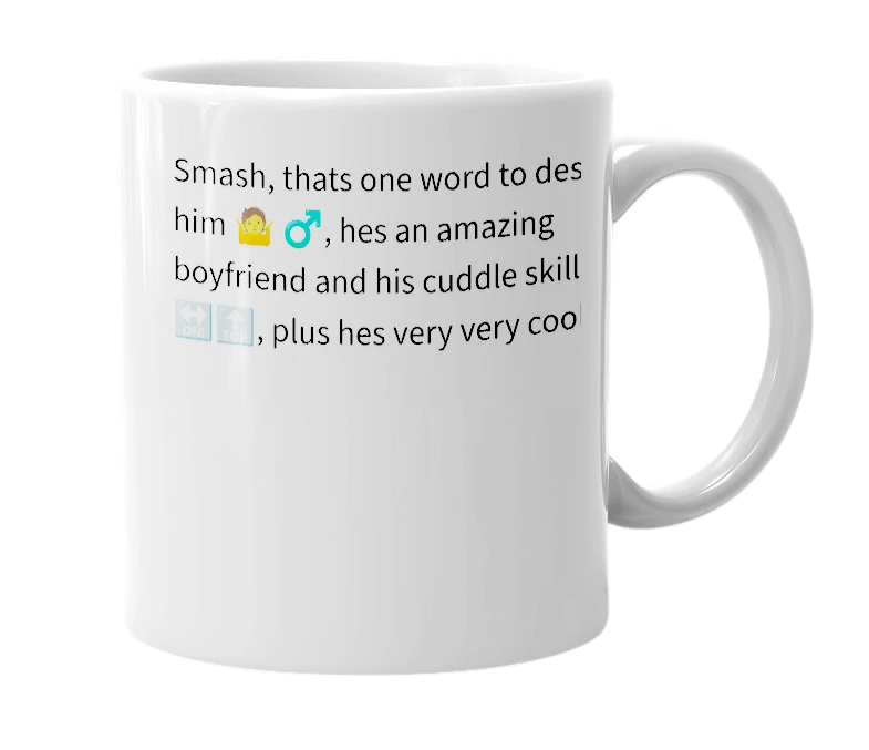White mug with the definition of 'Midas'