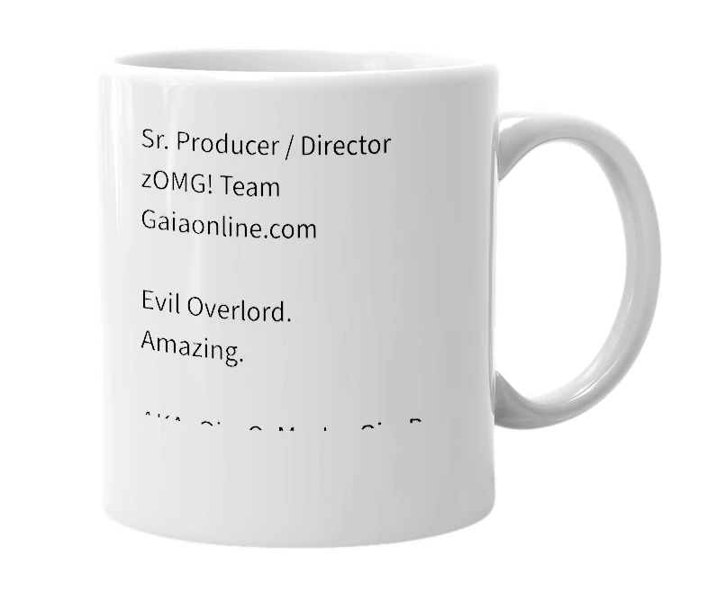 White mug with the definition of 'Qixter'