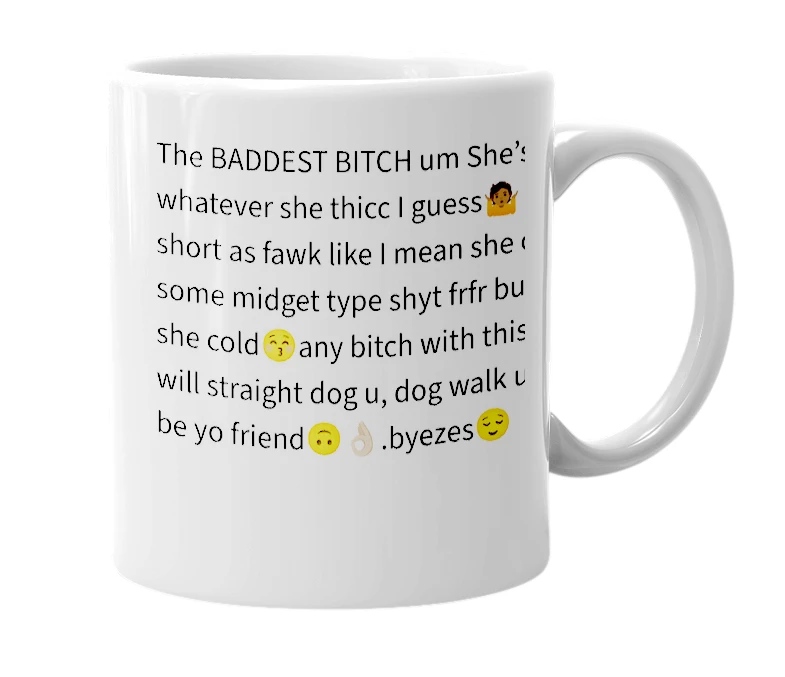 White mug with the definition of 'Kyeera'