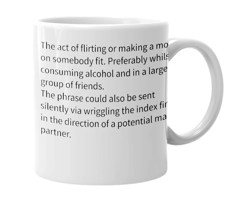 White mug with the definition of 'Worming'