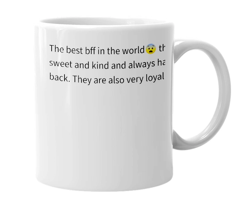 White mug with the definition of 'Krystella'