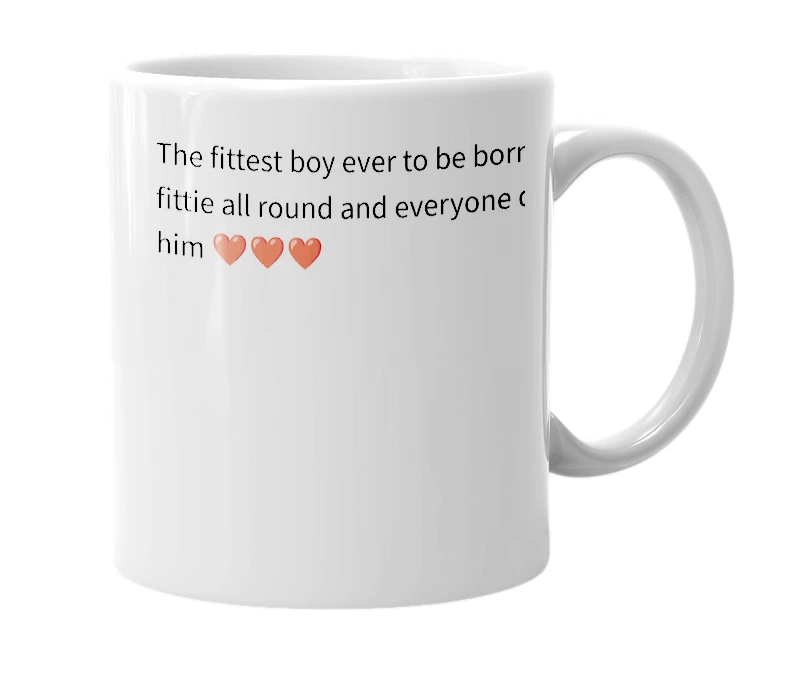 White mug with the definition of 'Harry Lewis'