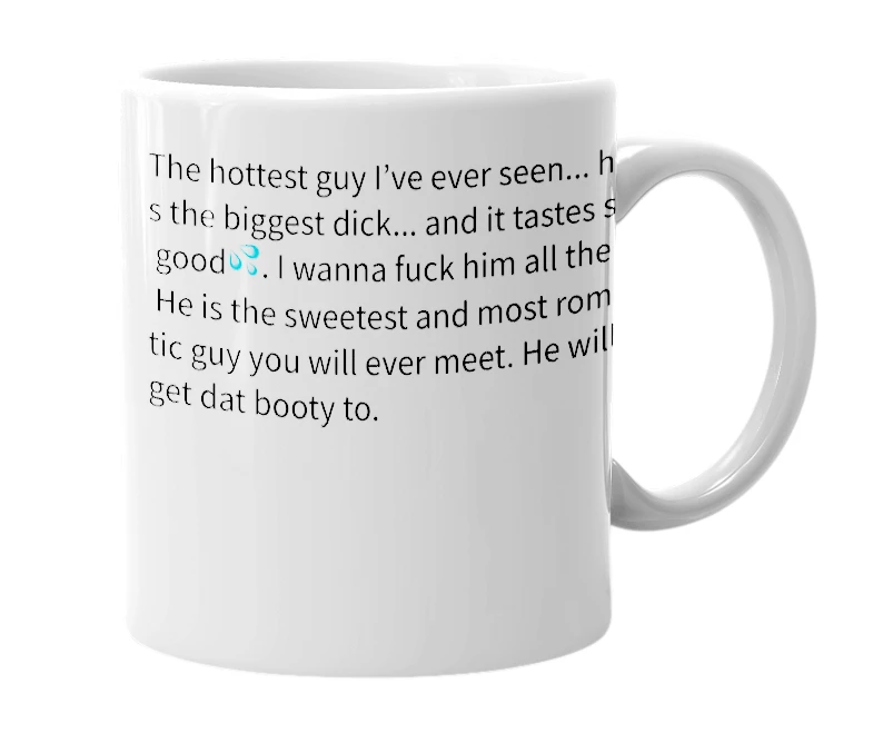 White mug with the definition of 'Ethan pratte'