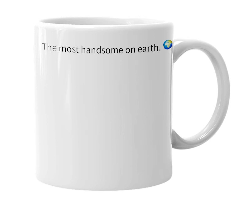 White mug with the definition of 'Máté'