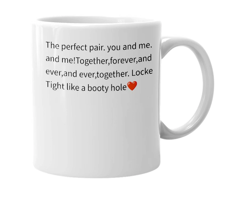 White mug with the definition of 'Us'