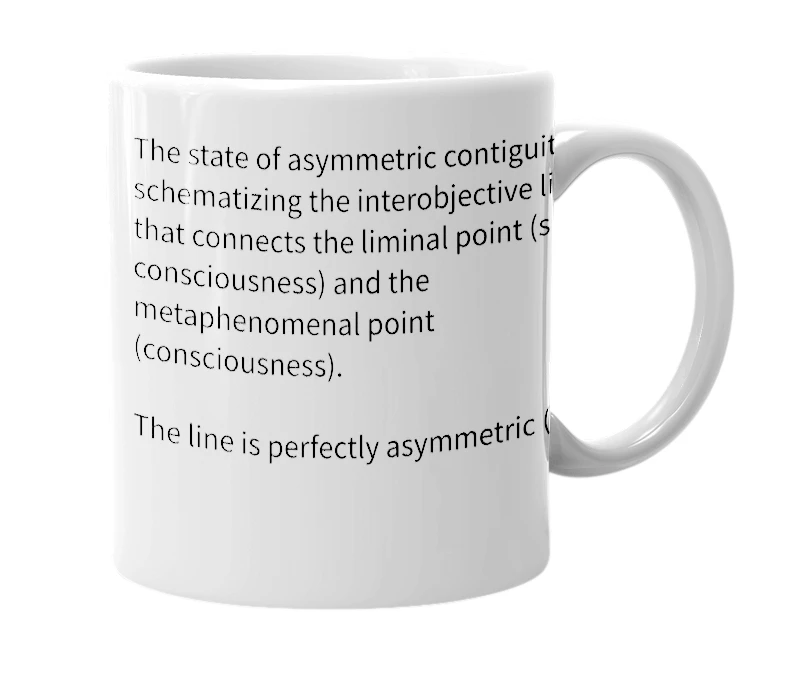 White mug with the definition of 'bijective conformalism'