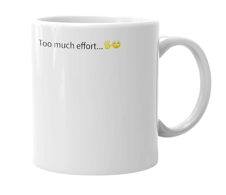 White mug with the definition of 'TME'