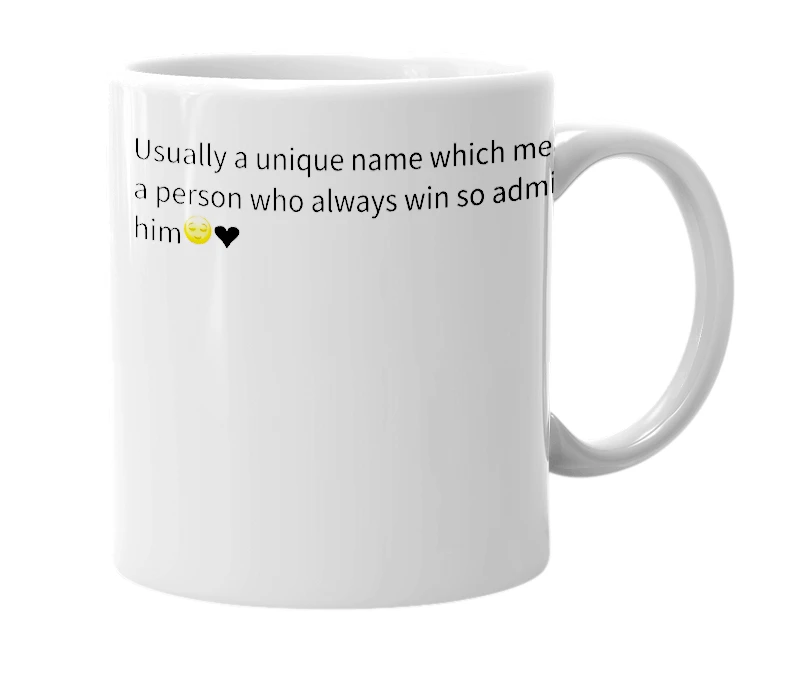 White mug with the definition of 'ABJEET'