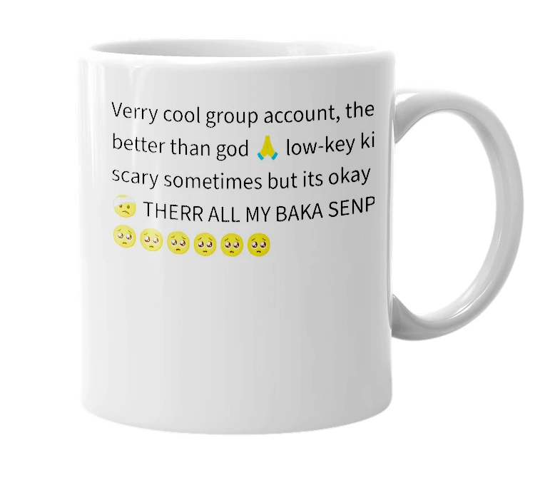 White mug with the definition of 'onelyfans'