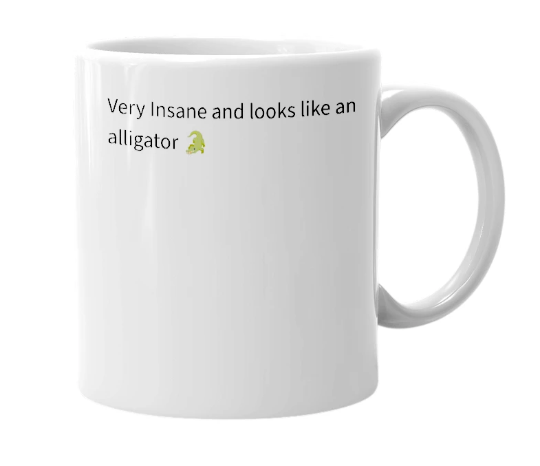 White mug with the definition of 'Irr'