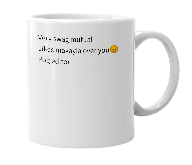 White mug with the definition of 'dinonihachu'