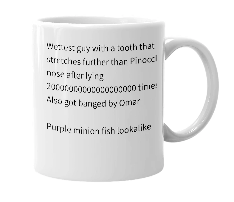 White mug with the definition of 'Tomi Arowolo'