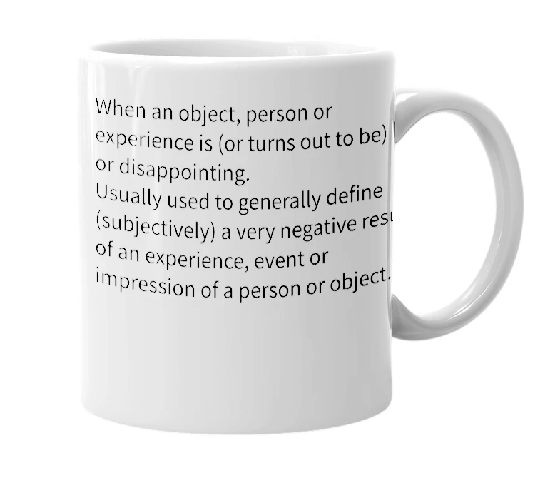 White mug with the definition of 'VAGA'