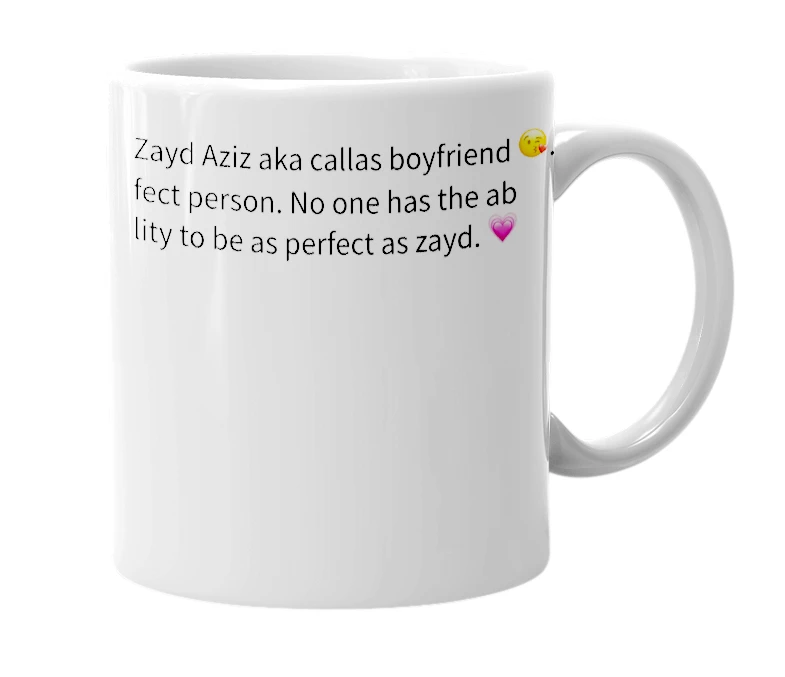 White mug with the definition of 'Purfect'