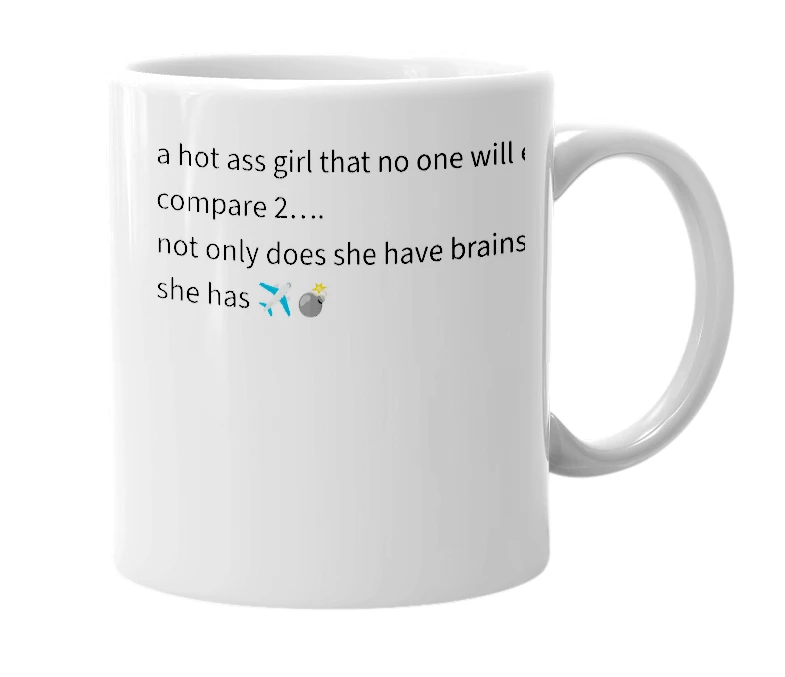 White mug with the definition of 'Dina'