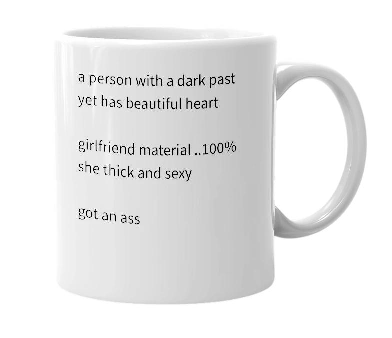 White mug with the definition of 'chris vega'