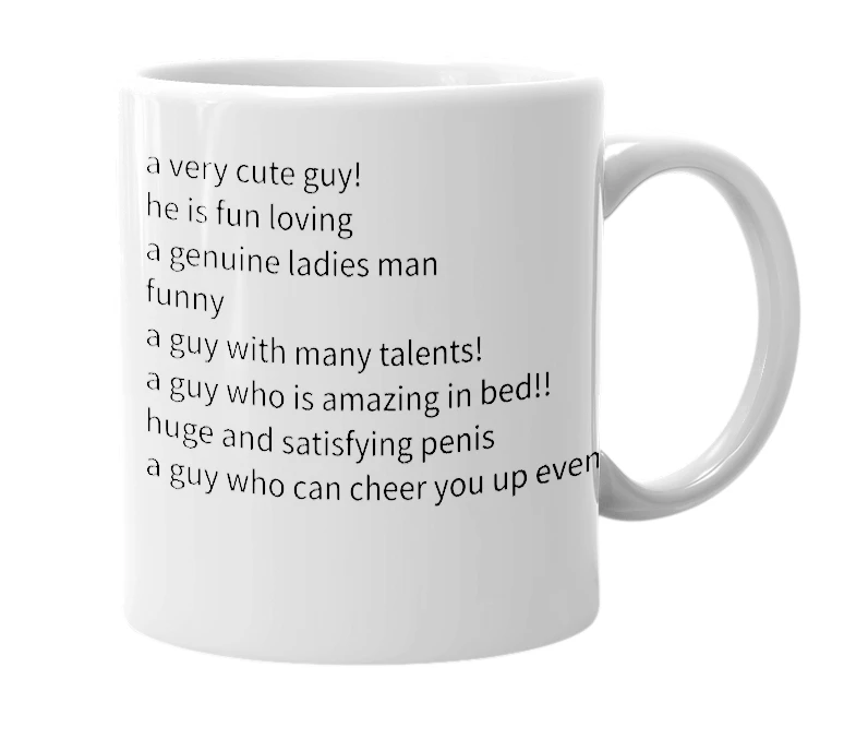 White mug with the definition of 'Austin'