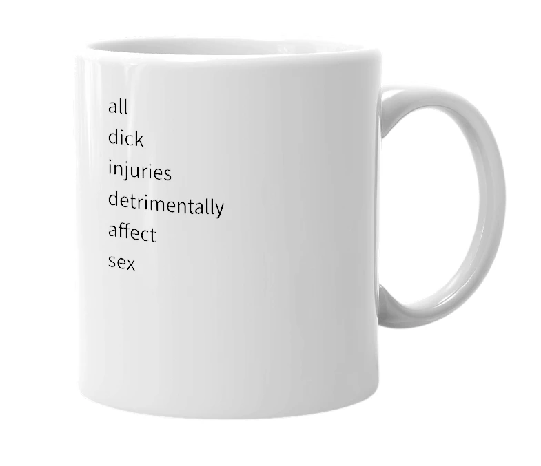 White mug with the definition of 'A.D.I.D.A.S.'