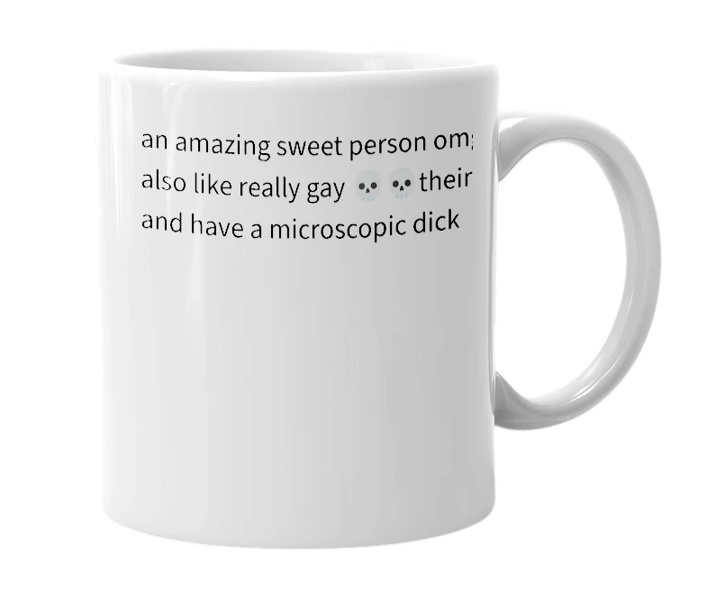 White mug with the definition of 'Dorian'