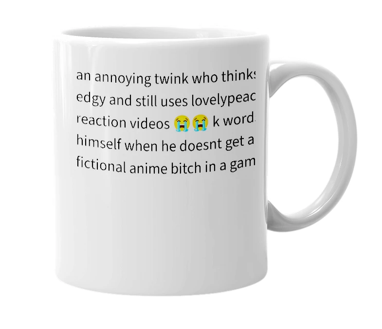 White mug with the definition of 'neeksoul'