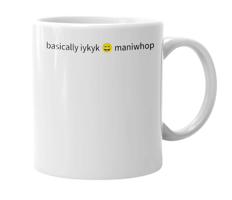 White mug with the definition of 'WHOPPA'