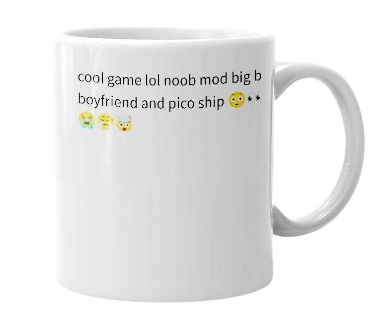White mug with the definition of 'Fnf'