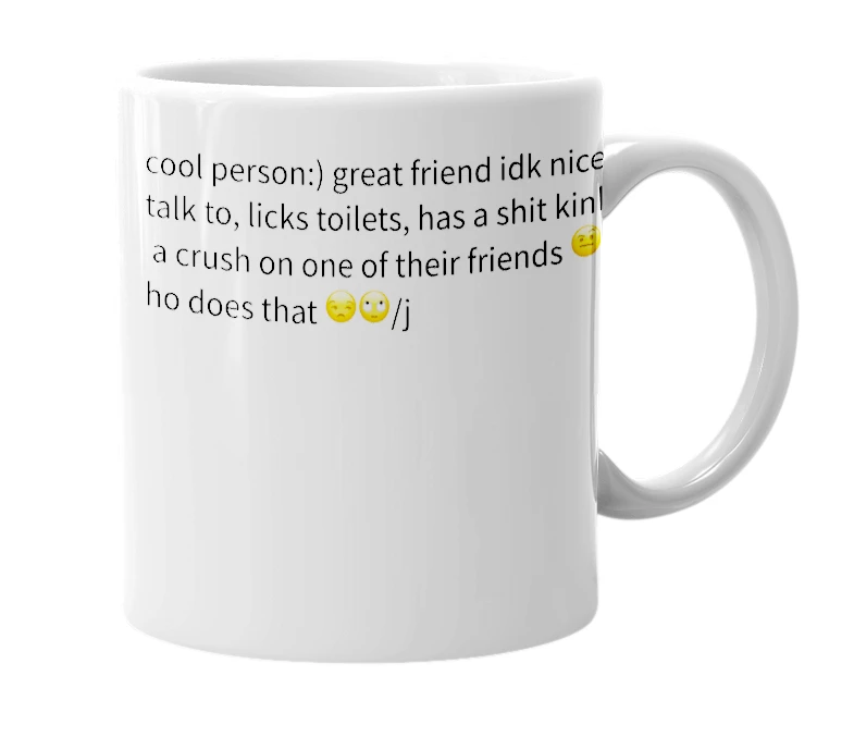 White mug with the definition of 'citrus </3'