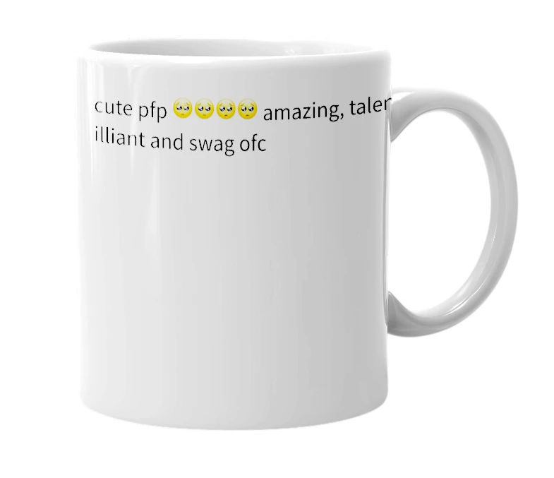 White mug with the definition of 'mums._'