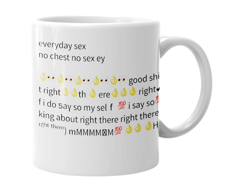 White mug with the definition of 'everyday boom boom'