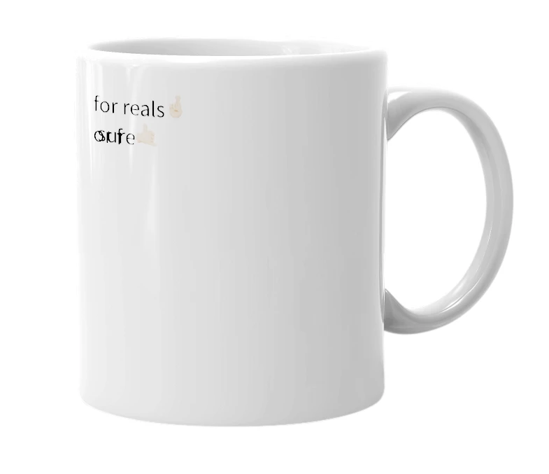 White mug with the definition of 'frs'