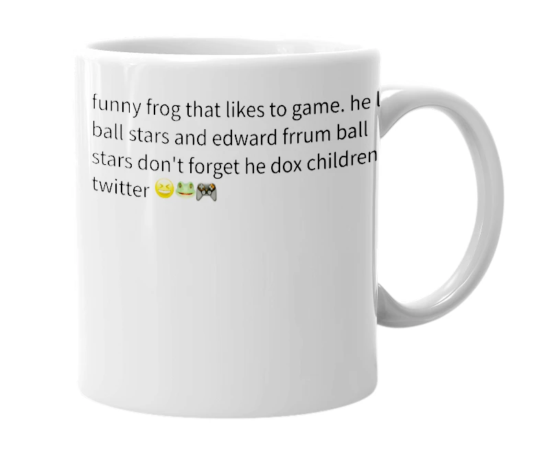 White mug with the definition of 'FFG'