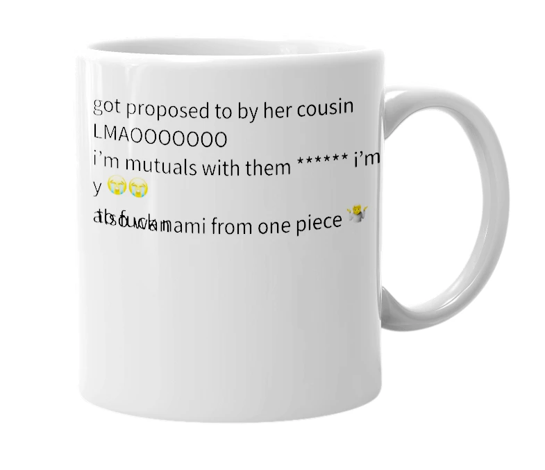 White mug with the definition of 'nyakshaa'