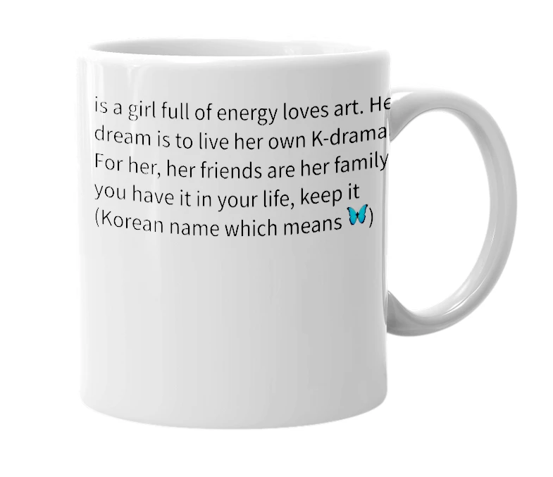 White mug with the definition of 'Nabi'