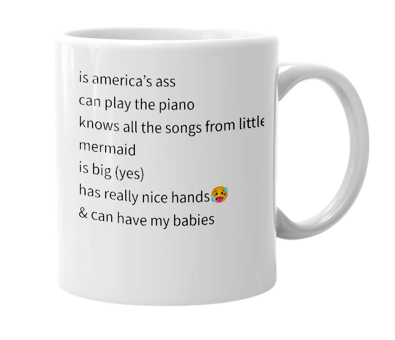White mug with the definition of 'daddy chris evans'