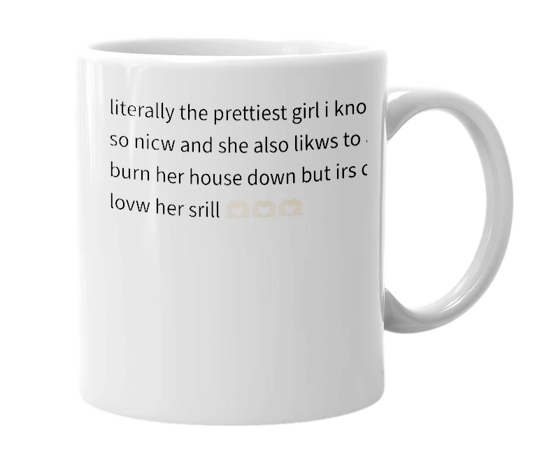 White mug with the definition of 'ileeya'