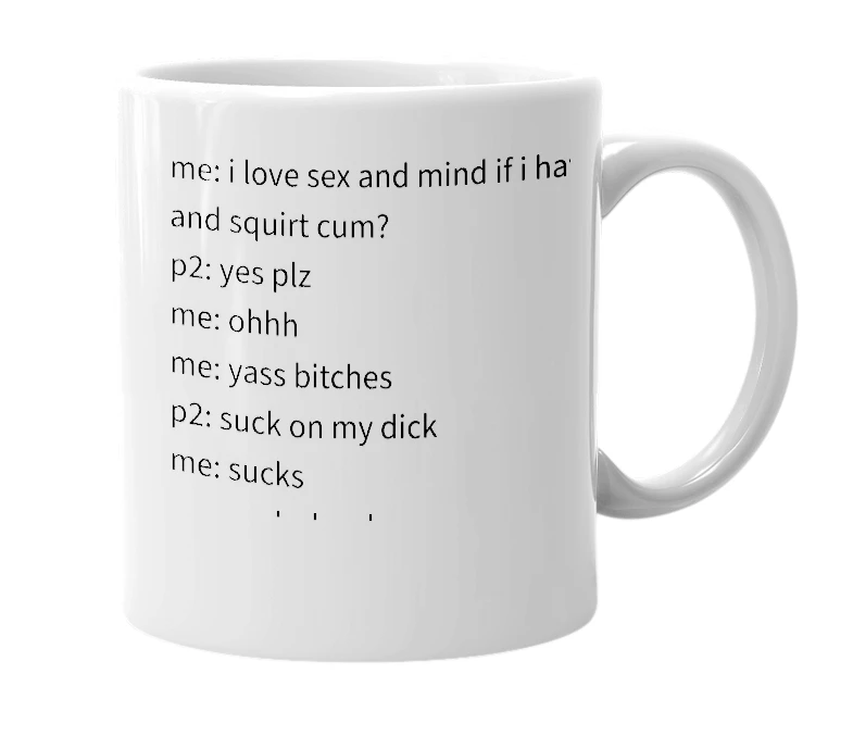 White mug with the definition of 'SEXXY UWU'