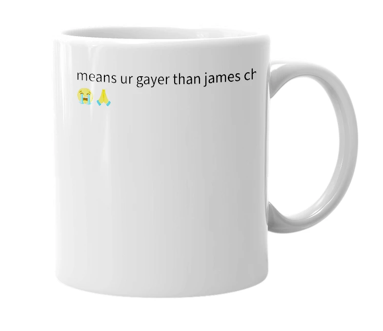 White mug with the definition of '6373'